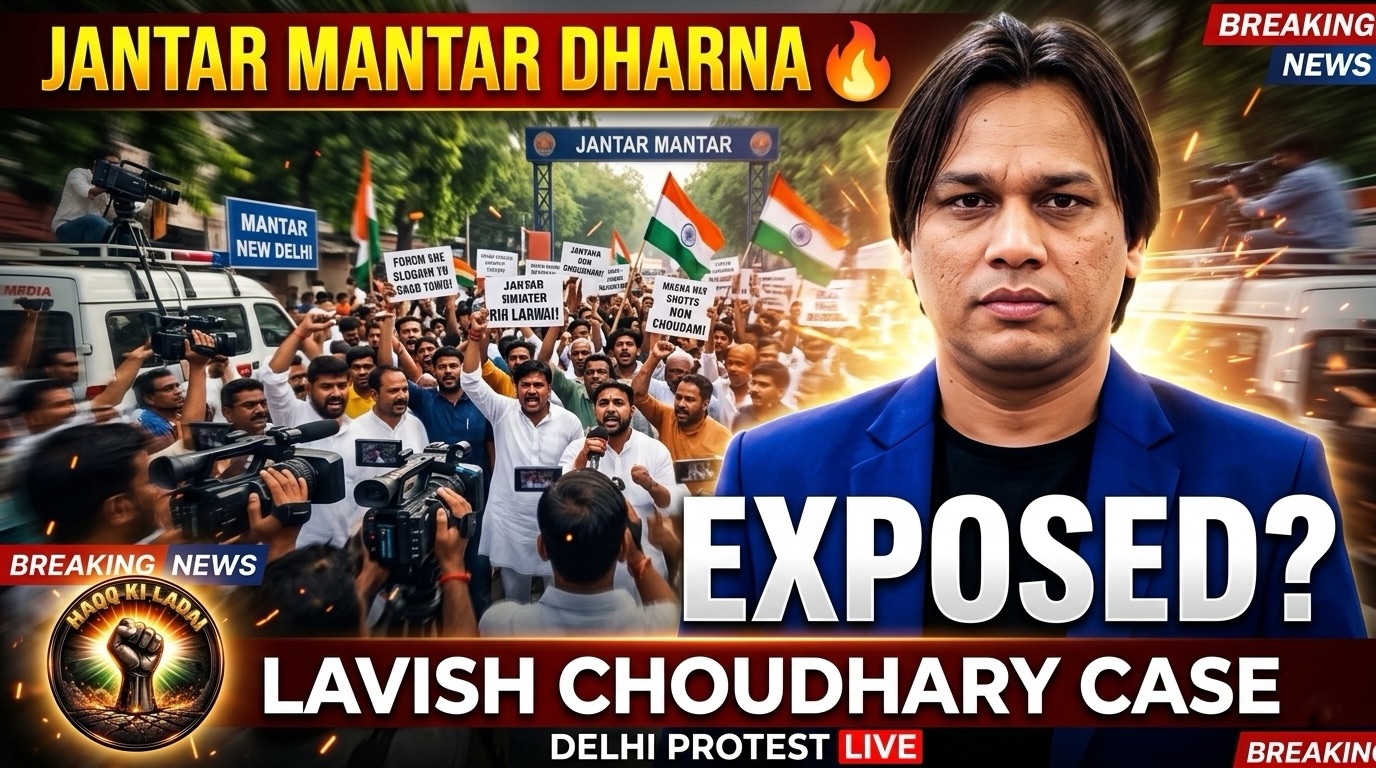 जंतर मंतर पर धरना LIVE! लविश चौधरी केस में बड़ा खुलासा, दिल्ली में भारी प्रदर्शन